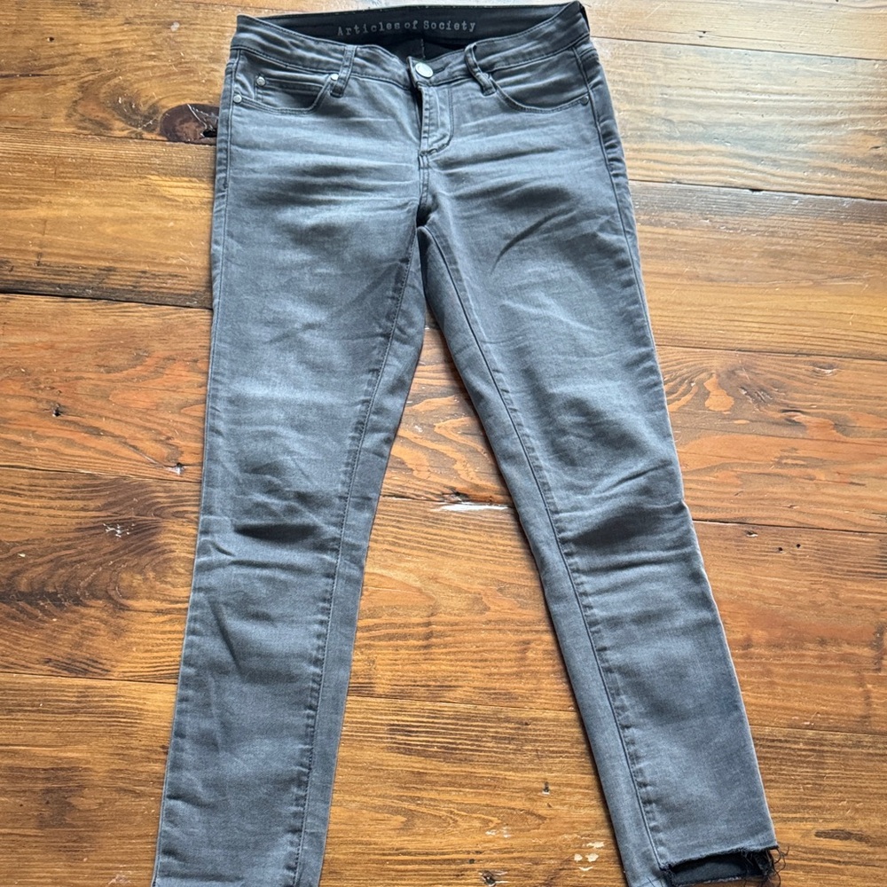 Articles Of Society Women's Gray Skinny Jeans